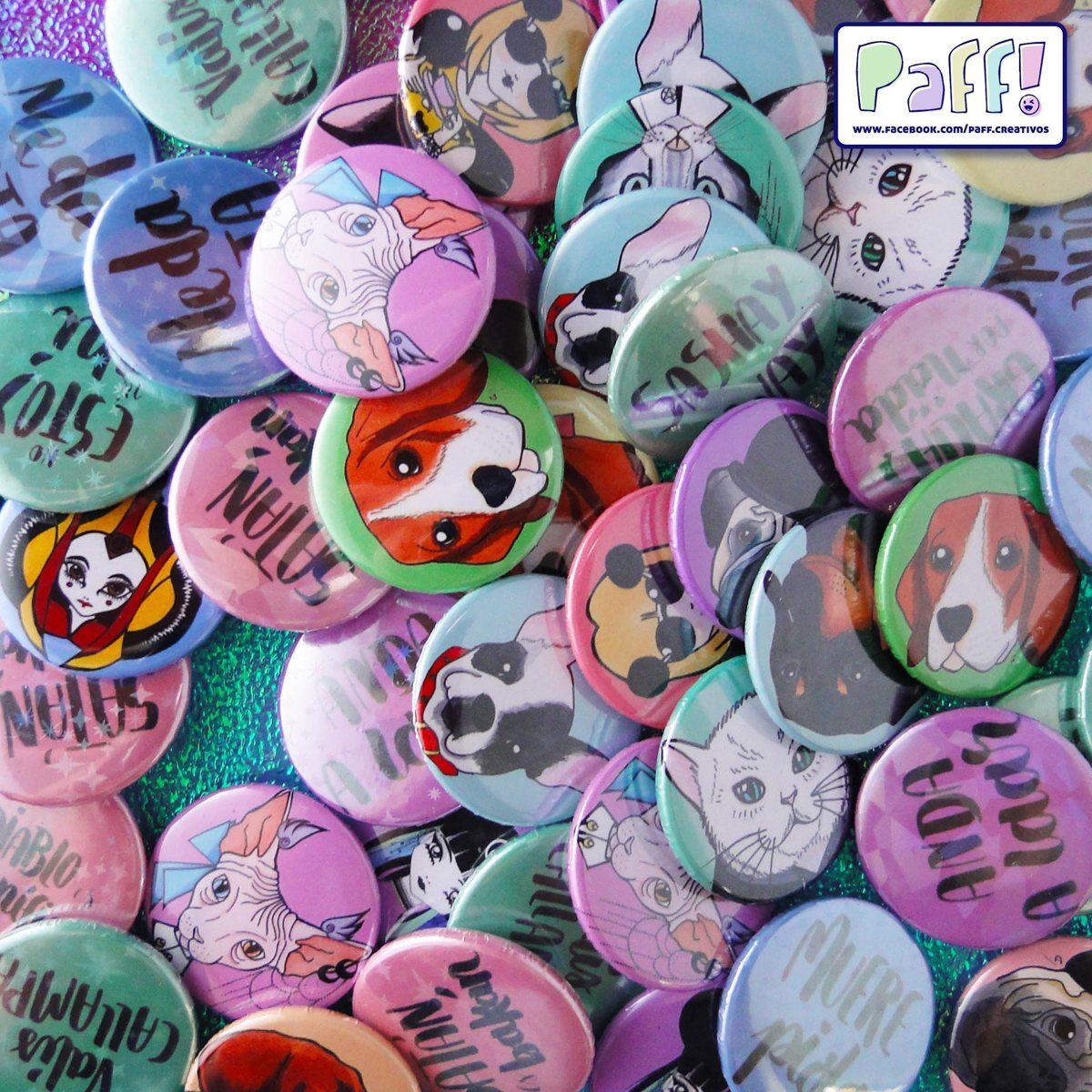Chapitas personalizadas PAFF