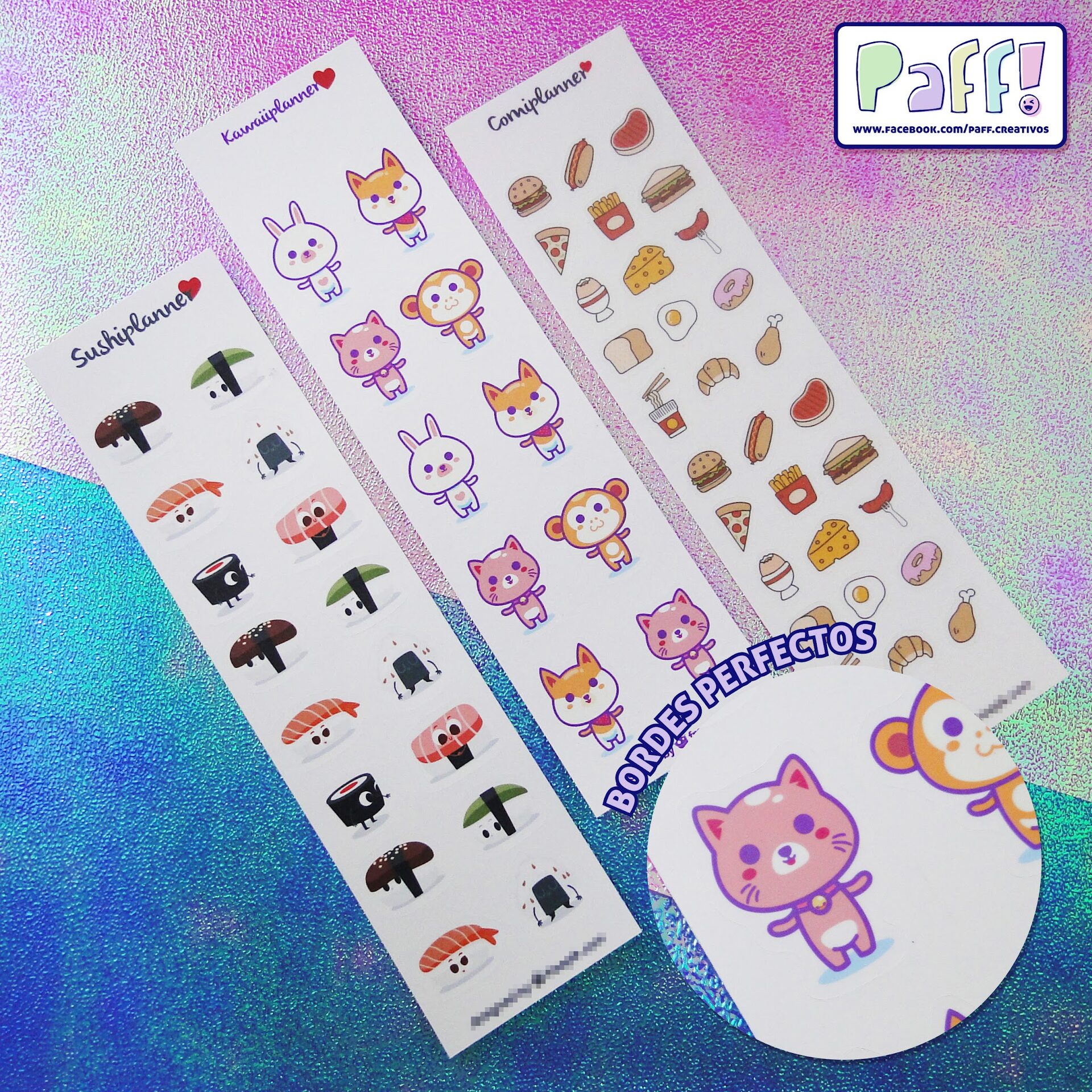 Stickers en set kisscut PAFF